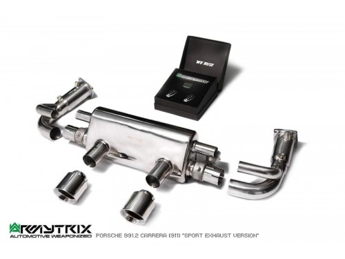 Armytrix Porsche 911 Carrera 991.2 S /4 /4S /GTS Turbo-back Decatted Exhaust